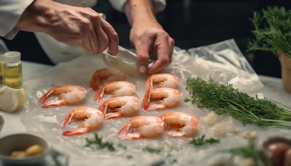 shrimp peeling technique history