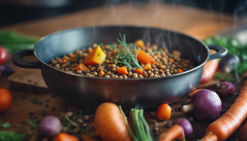 slow cooked lentil stew