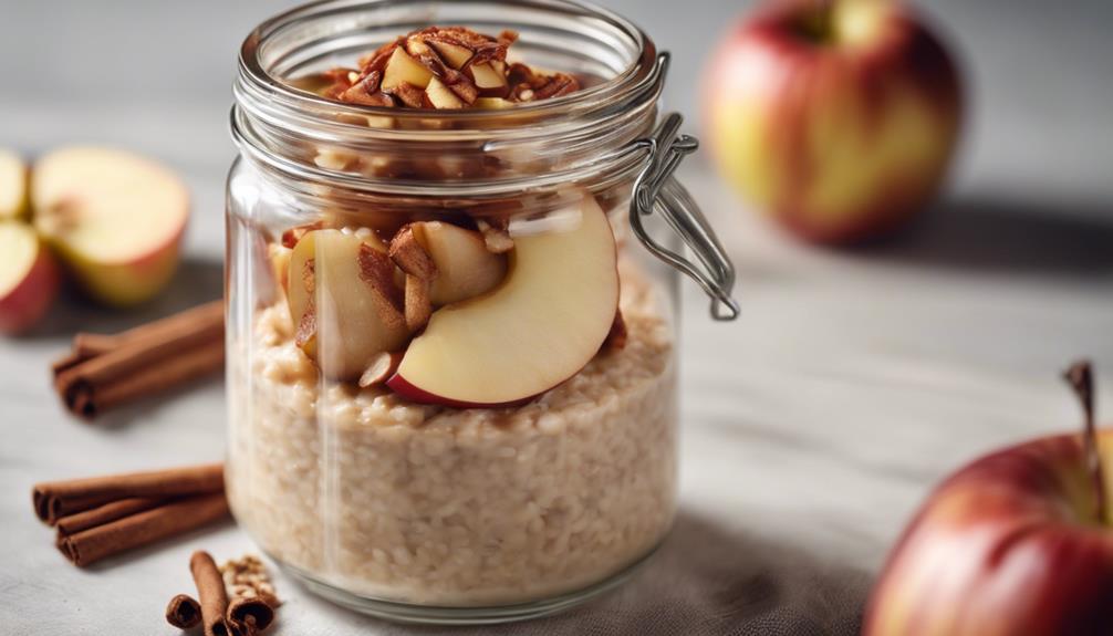 slow cooked oats with apples