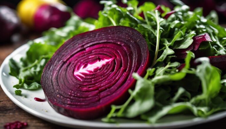 Sous Vide Beet and Arugula Salad With Lemon Vinaigrette