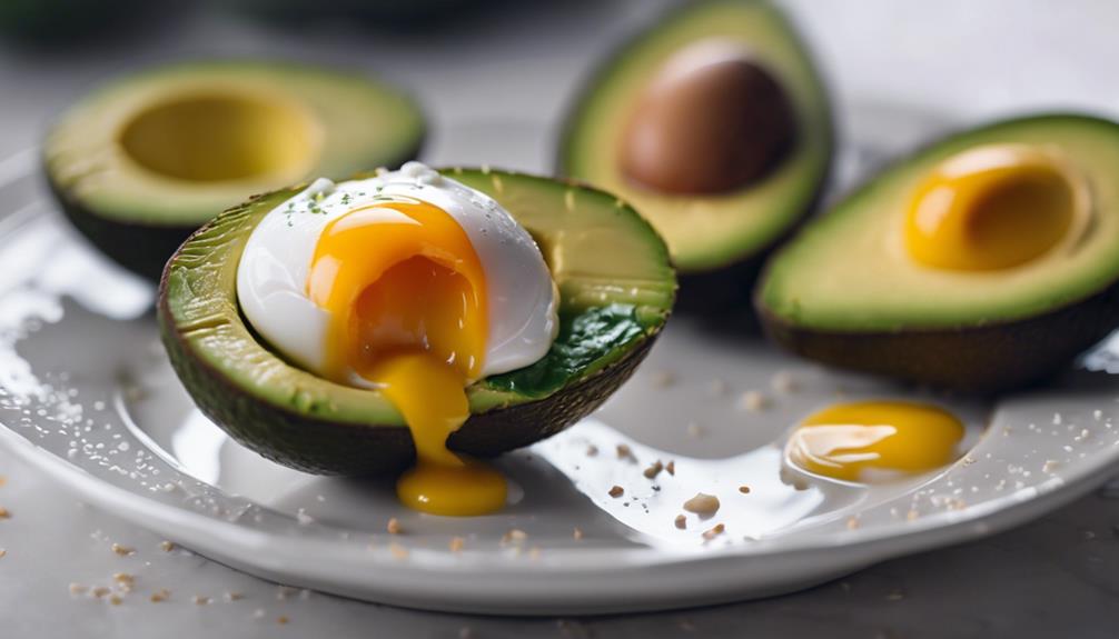 sous vide avocado eggs