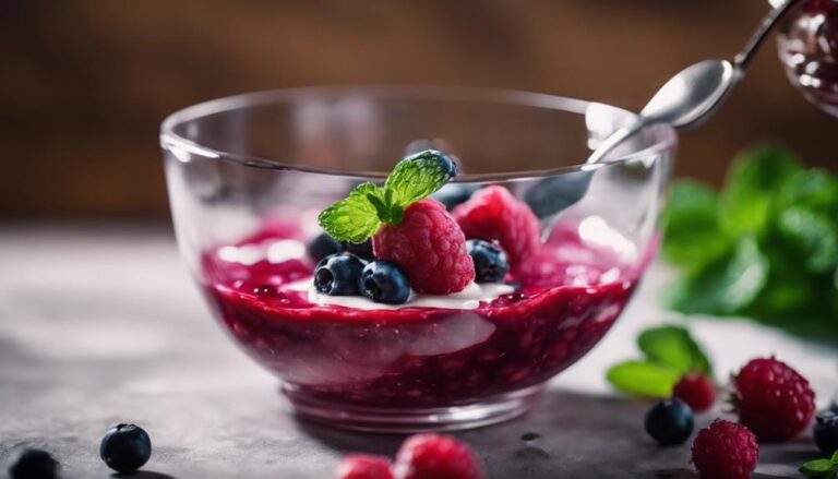 Sous Vide Berry Compote Over Vanilla Yogurt