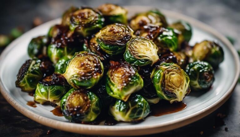 Crispy Sous Vide Brussel Sprouts With Balsamic Glaze