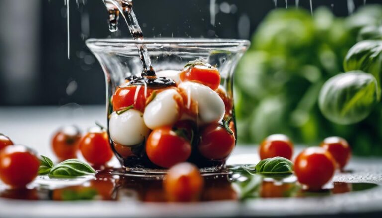 Cherry Tomatoes and Mozzarella Pearls Sous Vide Infusion