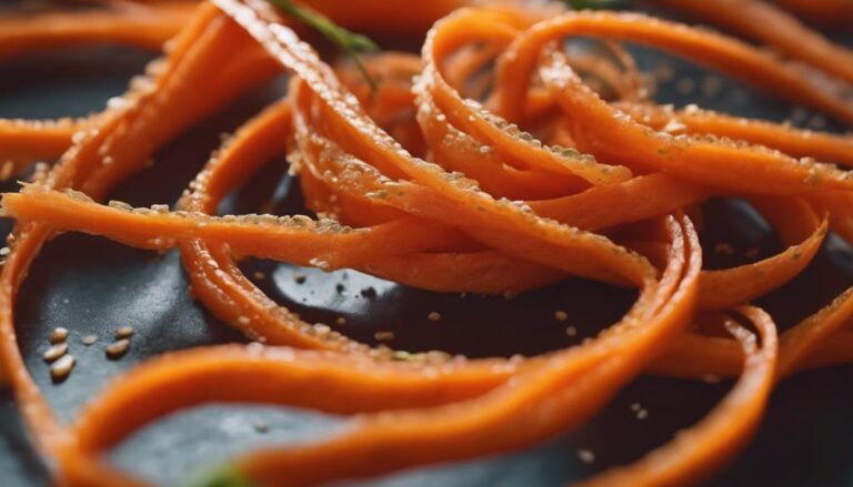 Sous Vide Carrot Ribbons With Ginger Sesame Dressing