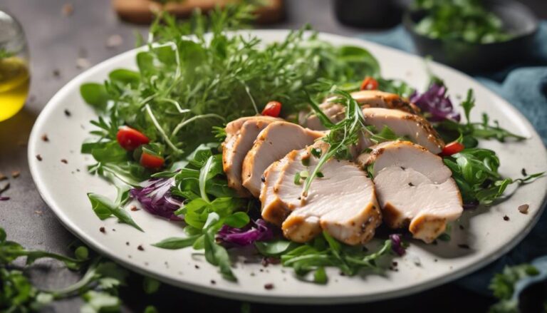 Sous Vide Organic Chicken Breast With Herb Salad