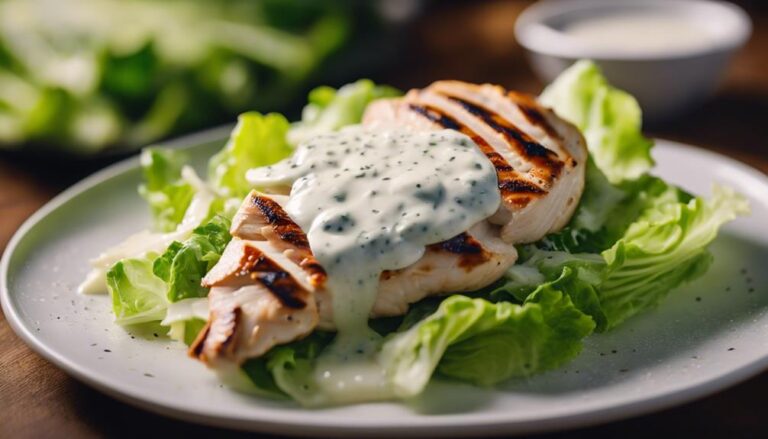 Sous Vide Grilled Chicken Caesar Salad (No Croutons)