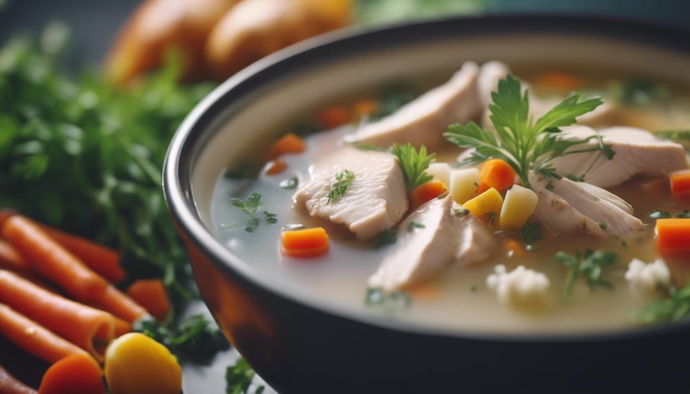 sous vide chicken soup protein packed comfort