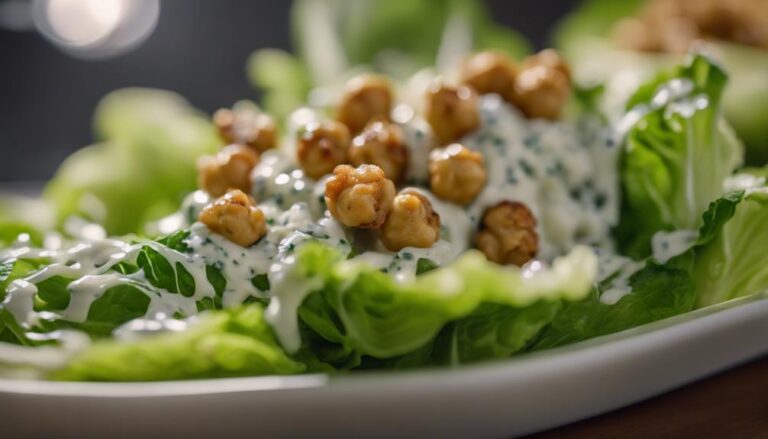 Sous Vide Crispy Chickpea Caesar Salad