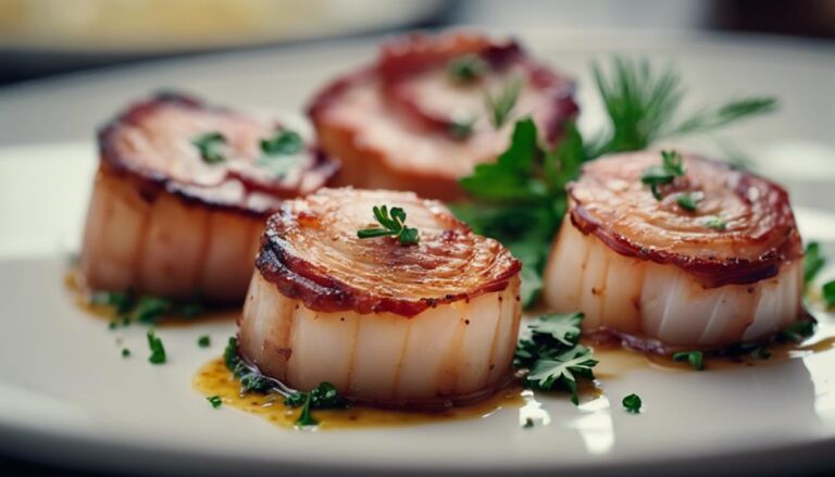 Sous Vide Scallops With Bacon Wraps