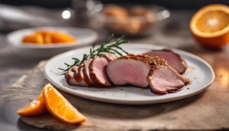 Sous Vide Duck Breast With Spicy Orange Glaze