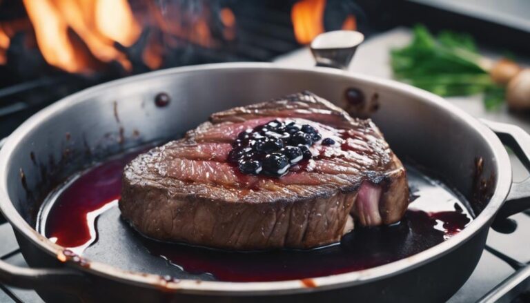 Sous Vide Elk Steak With Blueberry Demi-Glace