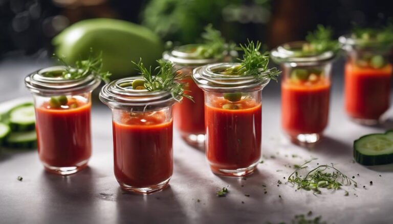 Sous Vide Gazpacho Shots