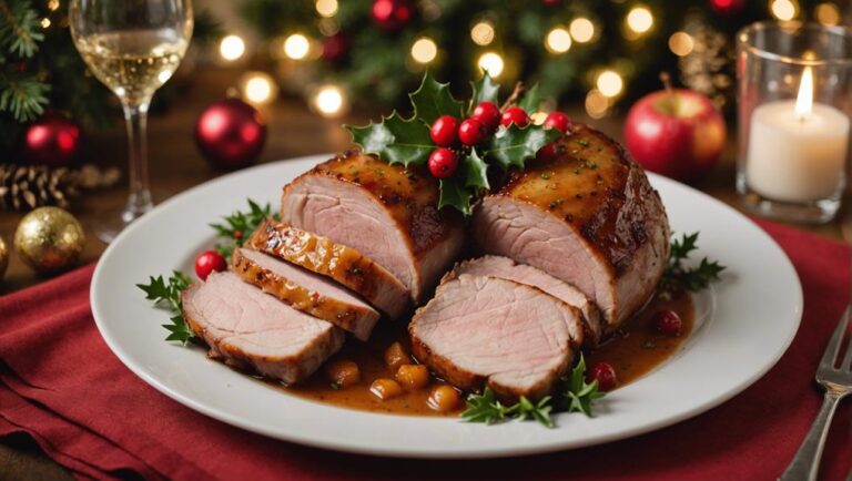 Festive Sous Vide Pork Roast With Spiced Apple