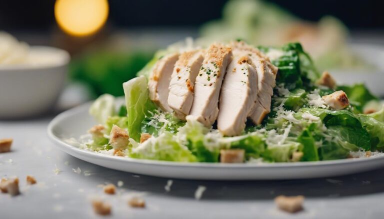 Keto Caesar Salad With Sous Vide Chicken Breast