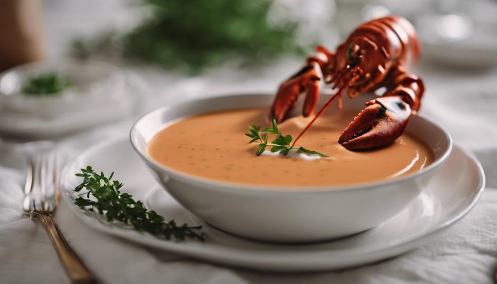 sous vide lobster bisque