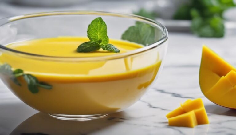 Chilled Sous Vide Mango Soup