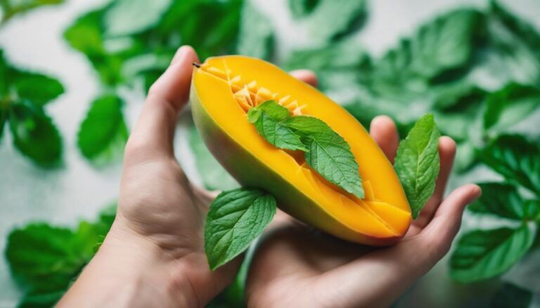 Sous Vide Mango With Fresh Mint