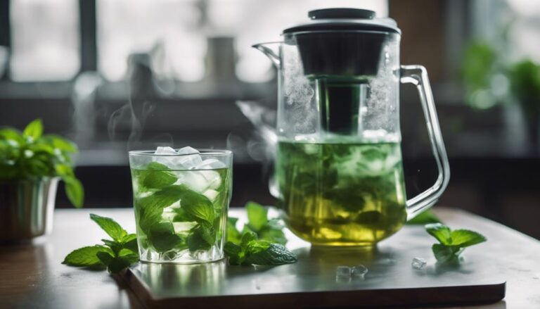 Sous Vide Chilled Mint Tea