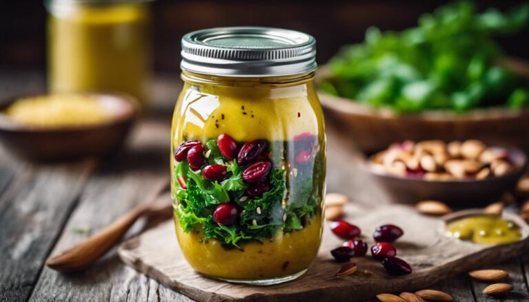 Sous Vide Whole-Grain Mustard Vinaigrette Over Mixed Greens