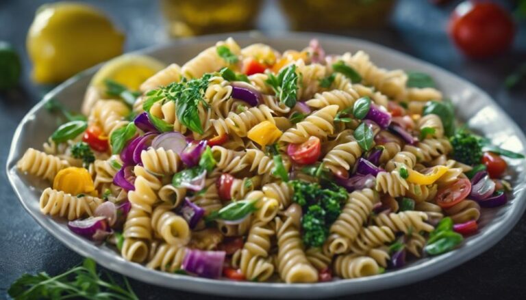 Sous Vide Whole Wheat Pasta Salad With Olive Oil and Lemon