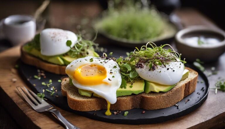 Three-Point Avocado Toast With Sous Vide Poached Egg