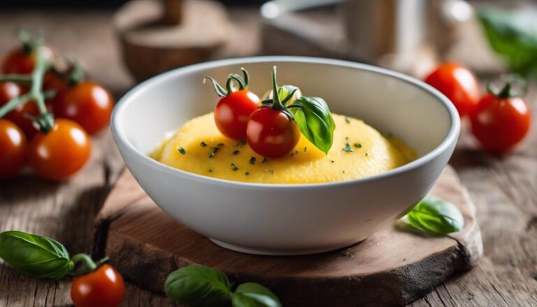 Creamy Sous Vide Polenta With Cherry Tomatoes and Basil