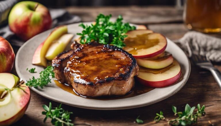 Hearty Sous Vide Pork Chops With Apple Cider Glaze