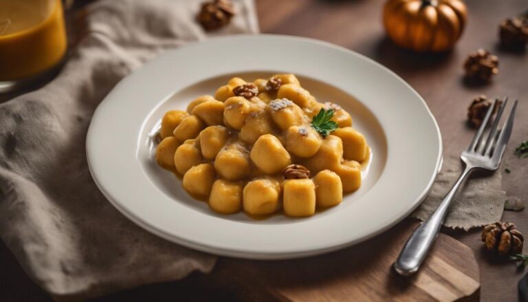 Sous Vide Gnocchi With Pumpkin and Walnut Sauce