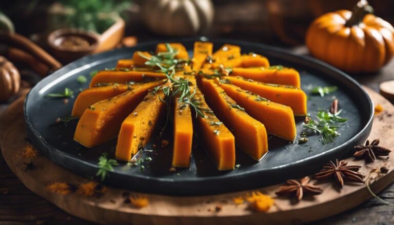 Sous Vide Spiced Pumpkin With Herb Drizzle