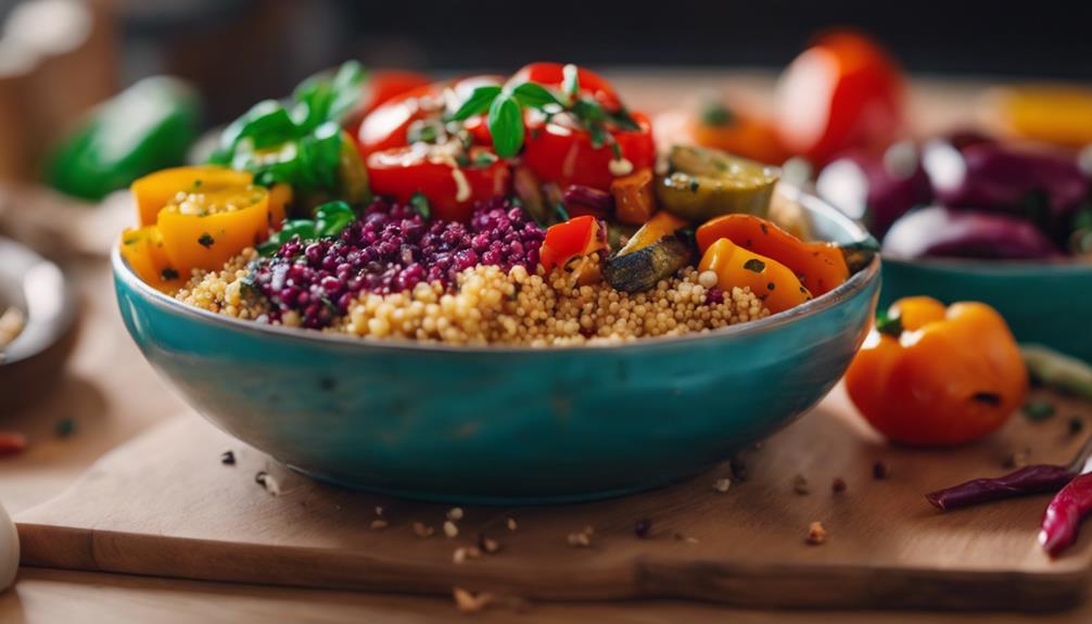 sous vide quinoa bowl