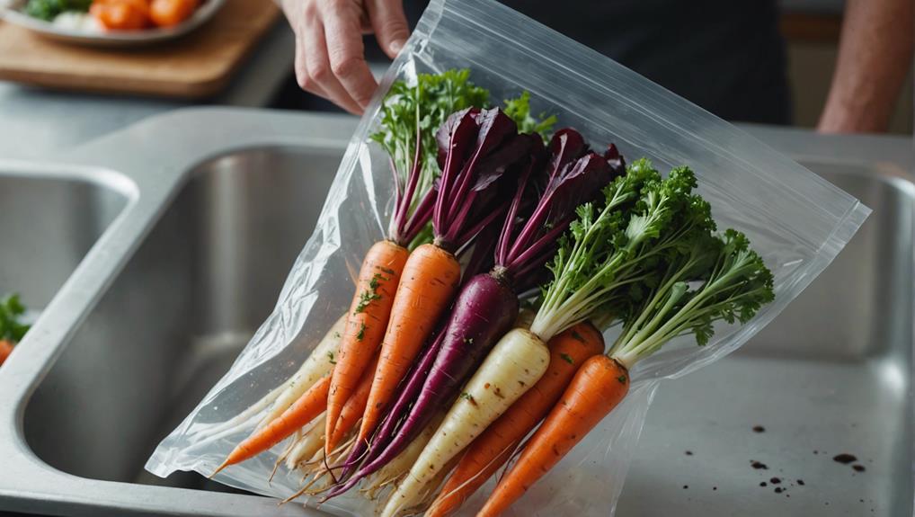 sous vide root veggies