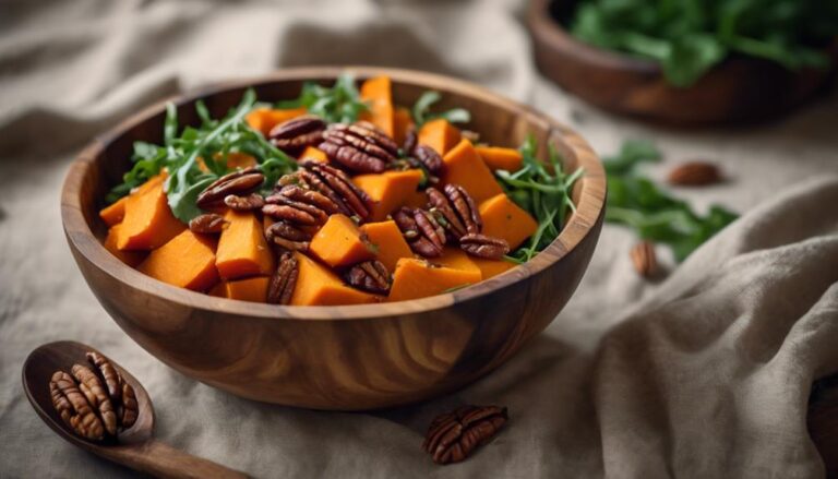 Sous Vide Sweet Potato and Pecan Salad