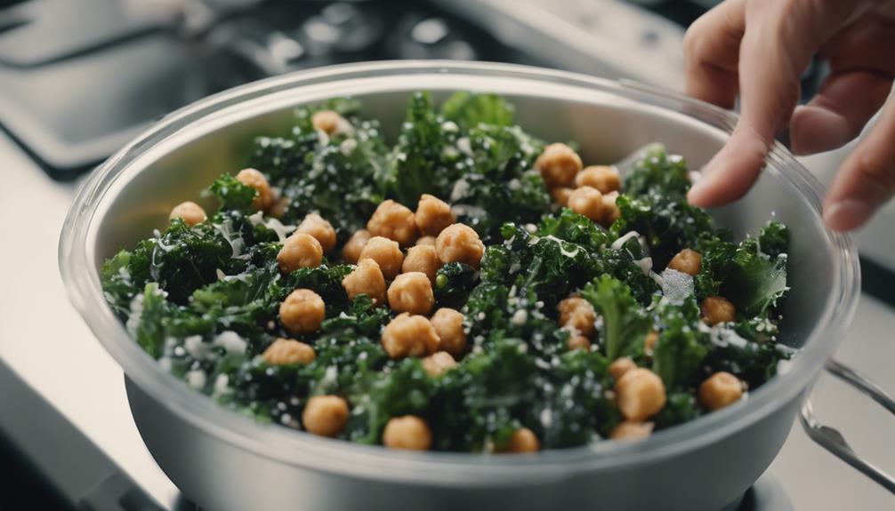 sous vide salad with chickpeas