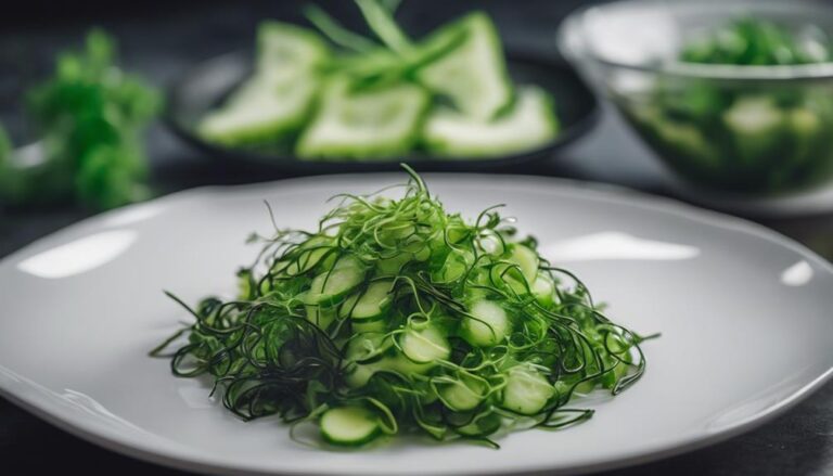 Pescetarian Diet Sous Vide Seaweed and Cucumber Salad