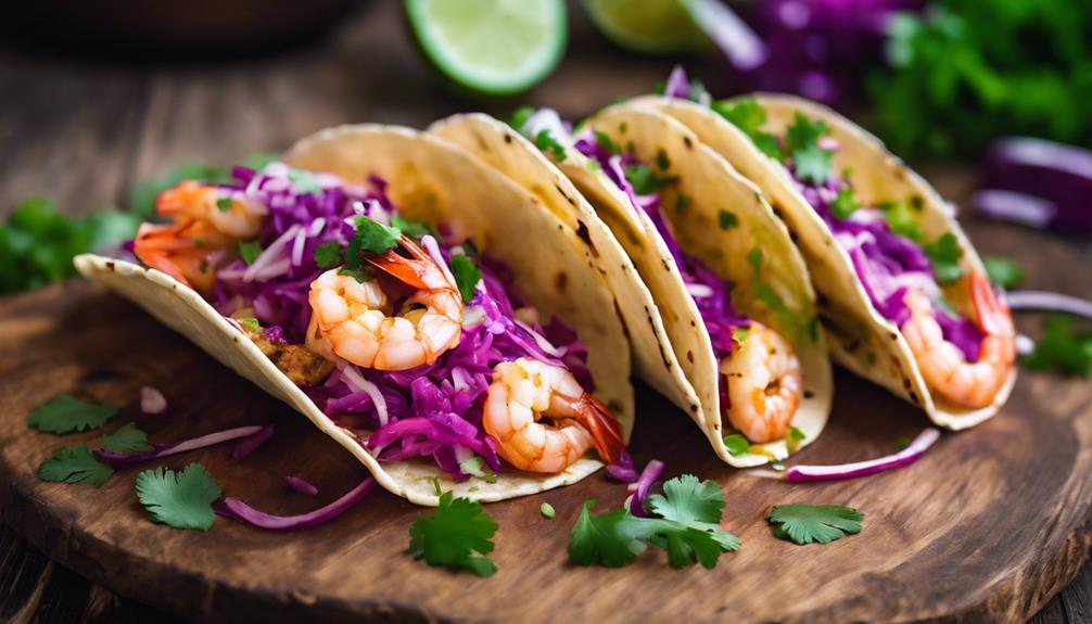 sous vide shrimp tacos