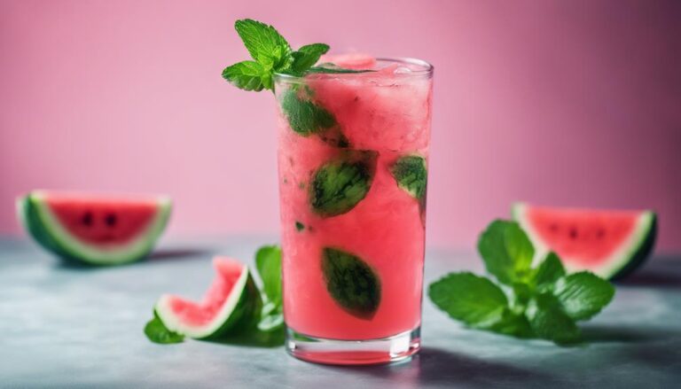 Sous Vide Watermelon and Mint Cooler