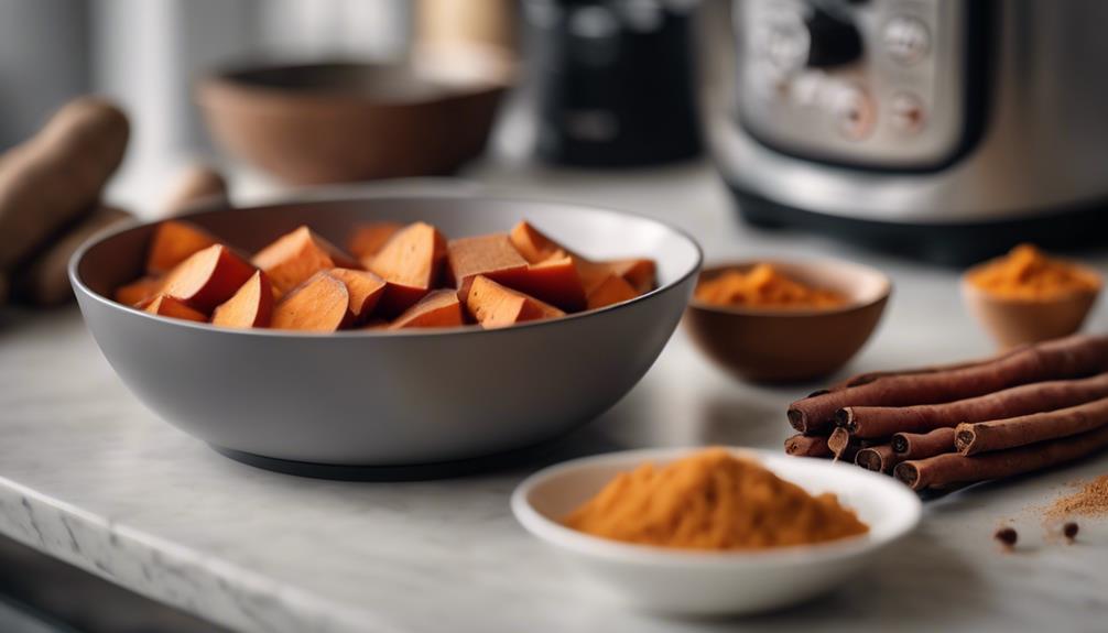 sous vide sweet potato