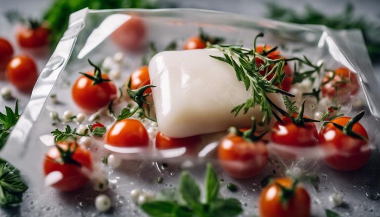 Cherry Tomatoes and Mozzarella Pearls Sous Vide Infusion