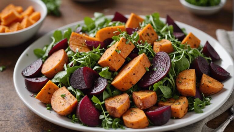 Sous Vide Sweet Potato and Beet Salad