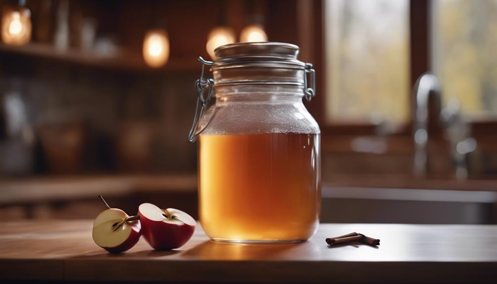 spiced apple cider infusion