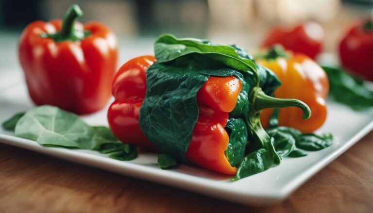 Sous Vide Bell Pepper Stuffed With Tomato and Spinach