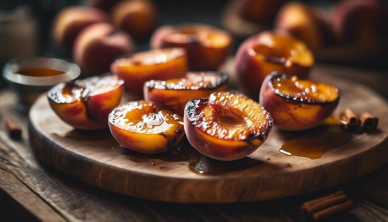 Sous Vide Grilled Peaches With Cinnamon