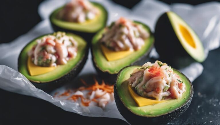 Sous Vide Stuffed Avocados With Crab and Mango