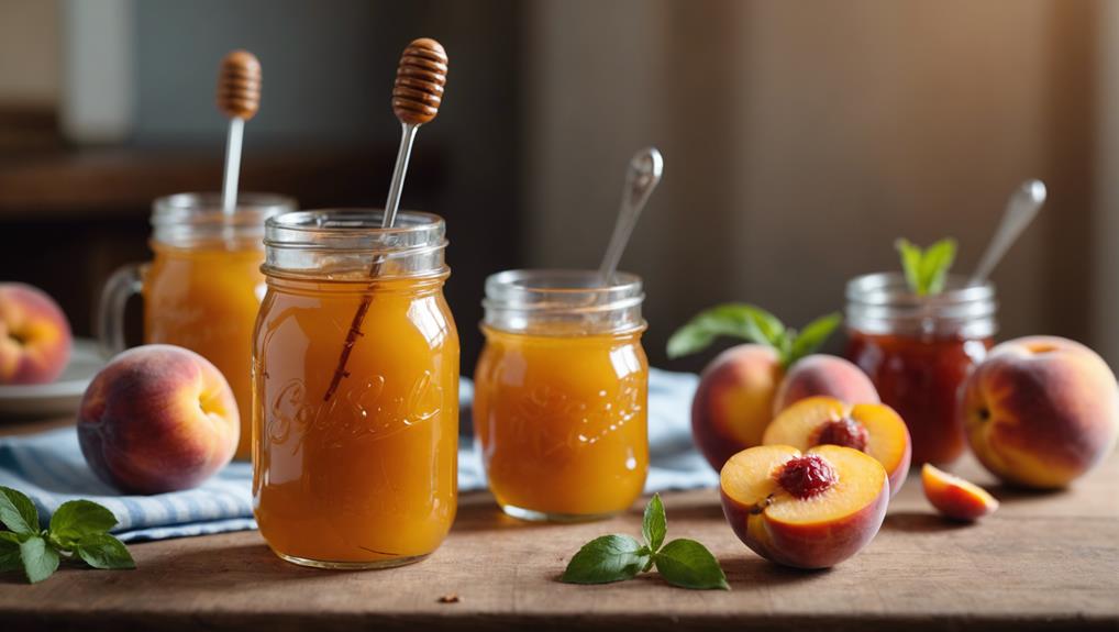 sweetened peach compote recipe