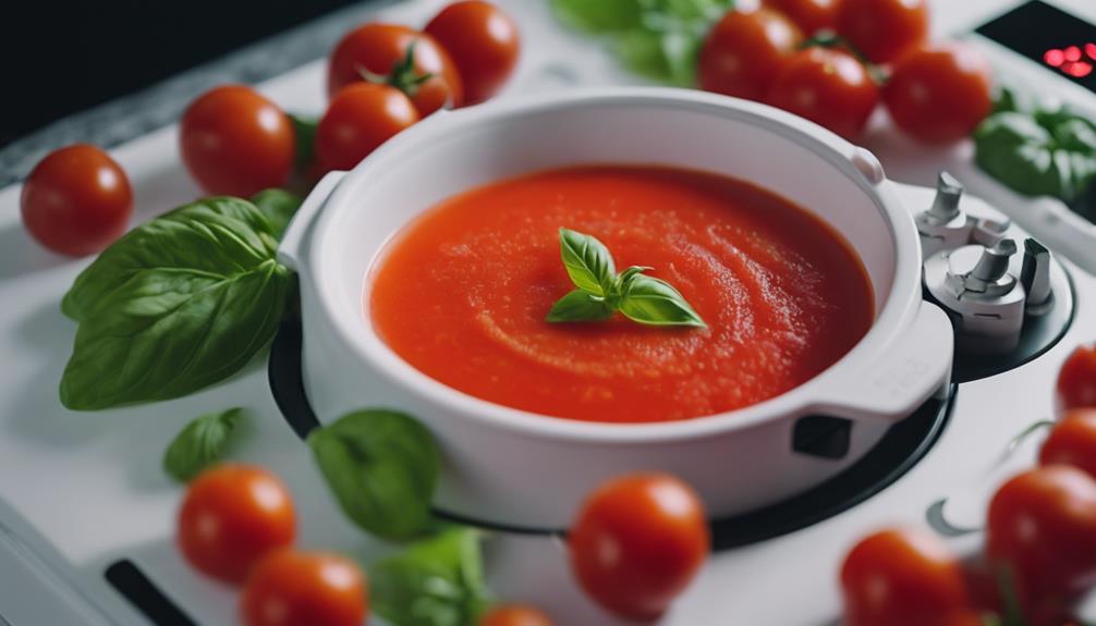 tasty tomato basil soup