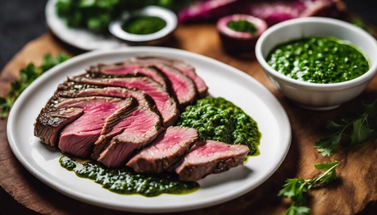 Sous Vide Flank Steak With Chimichurri Sauce