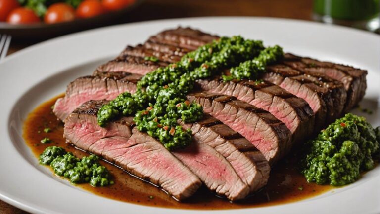 Sous Vide Flank Steak With Chimichurri Sauce