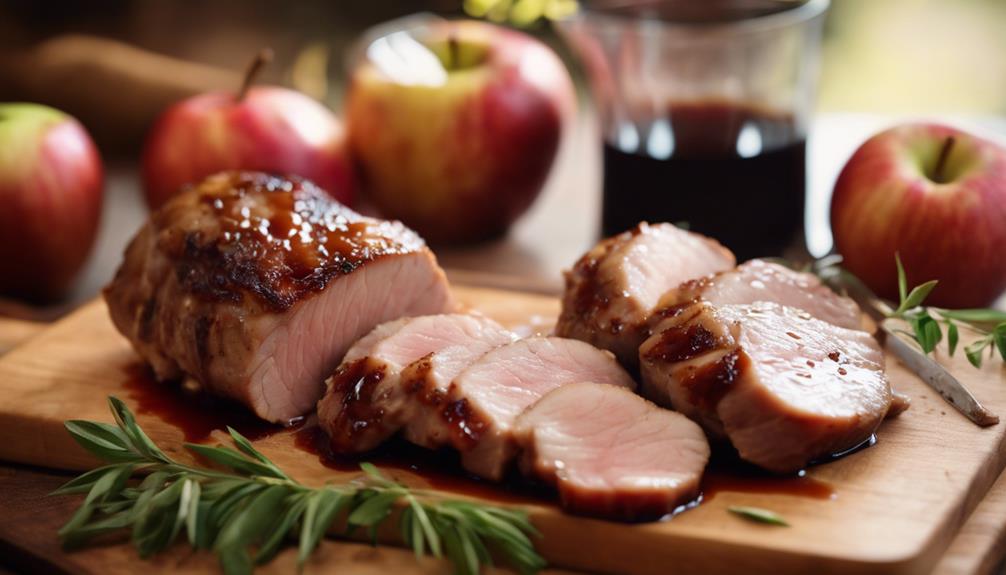 tender pork with apple