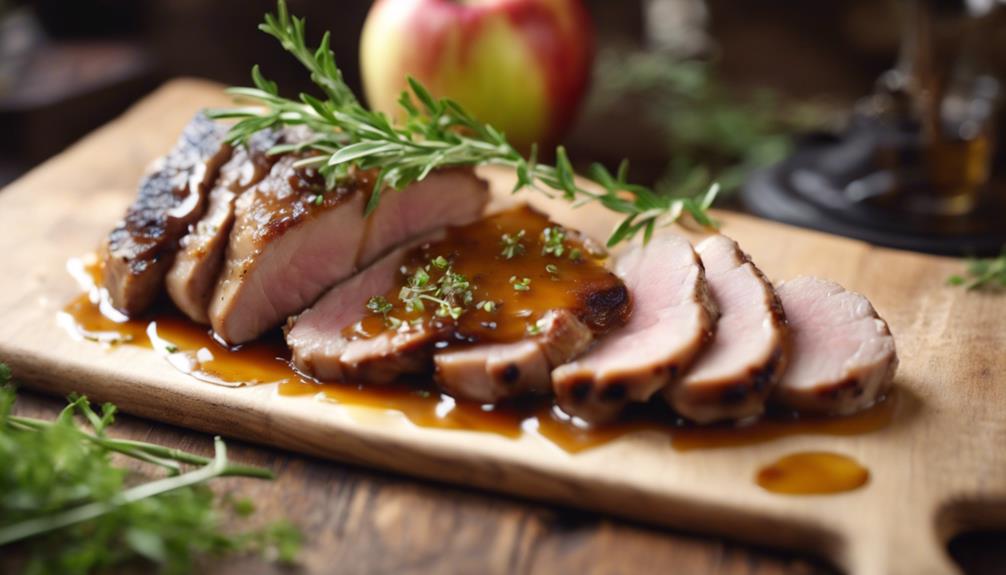 tender pork with apples